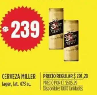 Supermercados Vea Cerveza Miller oferta