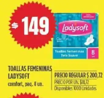 Supermercados Vea Toallas Femeninas Ladysoft oferta