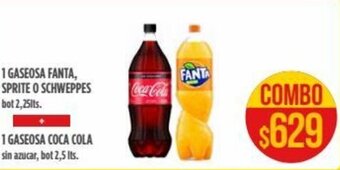 Supermercados Vea 1 Gaseosa Fanta, Sprite o Schweppes oferta
