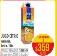 Supermercados Vea Jugo Citric Naranja oferta