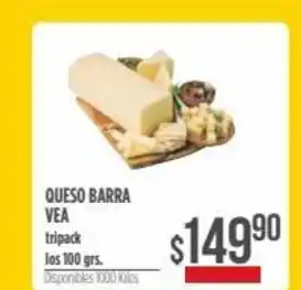 Supermercados Vea Queso Barra Vea oferta