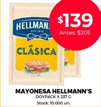 Supermercados Tadicor Mayonesa Hellmann's oferta