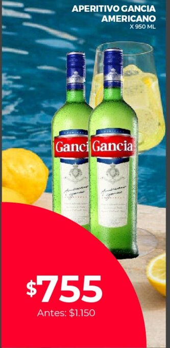 Supermercados Tadicor Aperitivo Gancia Americano oferta