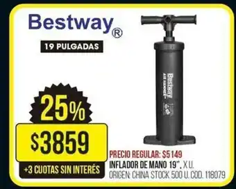 Coto Inflador De Mano 19" oferta
