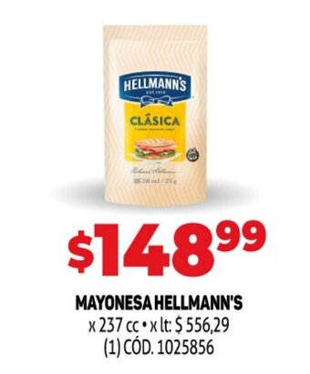 Makro Mayonesa Hellmann's oferta