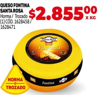 Makro Queso Fontina Santa Rosa oferta