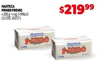 Makro Manteca Primer Premio oferta