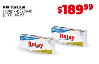Makro Manteca Ilolay oferta