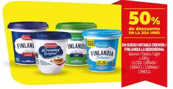 Makro En Queso Untable Cremón / Finlandia La Serenísima oferta