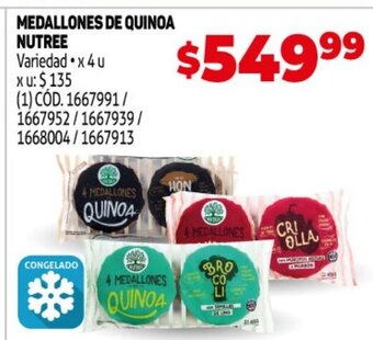 Makro Medallones de Quinoa Nutree oferta