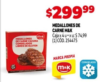 Makro Medallones De Carne M&K oferta