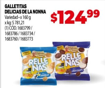 Makro Galletitas Delicias de La Nonna oferta