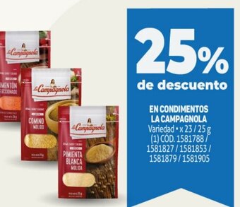 Makro En Condimentos La Campagnola oferta