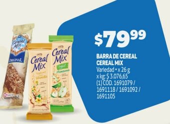 Makro Barra de Cereal Cereal Mix oferta