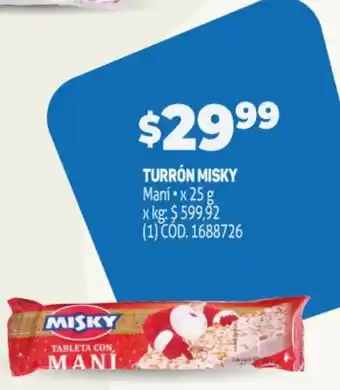 Makro Turrón Misky oferta