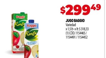 Makro Jugo Baggio oferta
