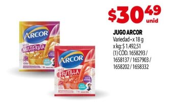 Makro Jugo Arcor oferta