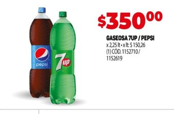 Makro Gaseosa 7UP/Pepsi oferta