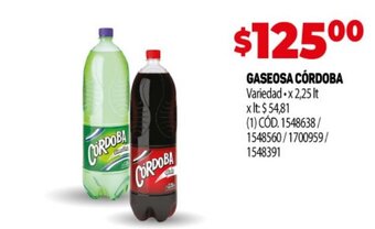 Makro Gaseosa Córdoba oferta