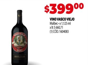 Makro Vino Vasco Viejo oferta