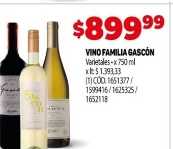 Makro Vino Familia Gascón oferta