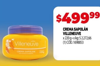 Makro Crema Sapolán Villeneuve oferta