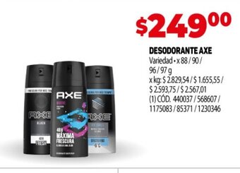 Makro Desodorante Axe oferta