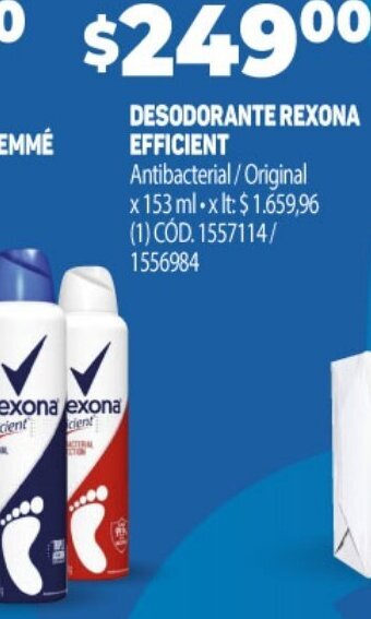Makro Desodorante Rexona Efficient oferta