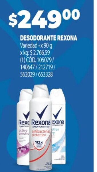 Makro Desodorante Rexona oferta