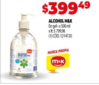 Makro Alcohol M&K oferta