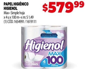 Makro Papel Higiénico Higienol oferta