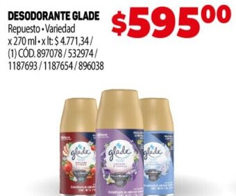 Makro Desodorante Glade oferta