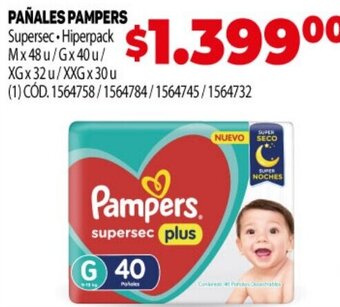 Makro Pañales Pampers oferta