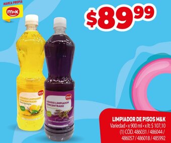 Makro Limpiador De Pisos M&K oferta