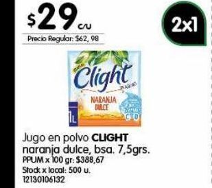 Jumbo Jugo en polvo clight oferta