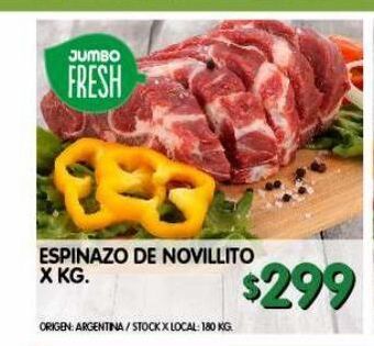 Jumbo Espinazo de novillito x kg oferta