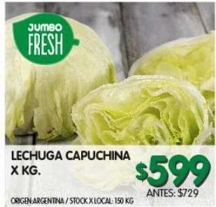 Jumbo Lechuga capuchina x kg oferta