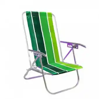 Tio Musa Reposera aluminio botafogo 5 posiciones raya verde oferta