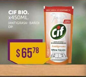 La Gallega Supermercados Cif Bio. x 450ml oferta