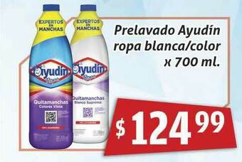 Gomez Pardo Prelavado Ayudín Ropa Blanca Color x700ml oferta