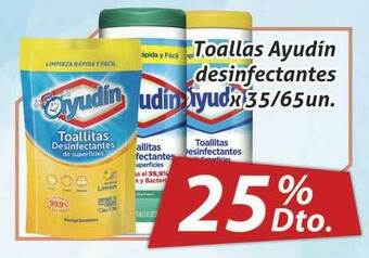 Gomez Pardo Toallas Ayudín Desinfectantes 25% Dto. oferta