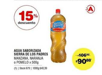 Atomo Conviene Agua Saborizada Sierra De Los Padres x500g oferta