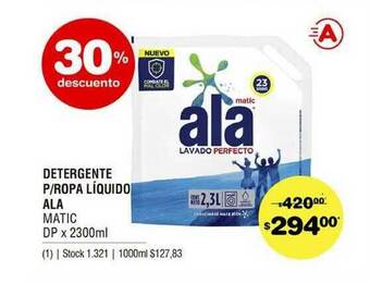 Ala Detergente P Ropa Líquido x2300ml