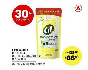Atomo Conviene Lavavajilla Cif Ultra x450ml oferta