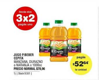 Atomo Conviene Jugo P Beber Cepita x 1000cc oferta