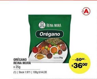 Atomo Conviene Orégao Reina Mora x 25 g oferta