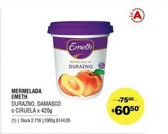 Atomo Conviene Mermelada Emeth x 420 g oferta