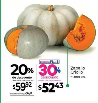 La Anonima Zapallo Criollo 20% De Descuento oferta