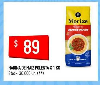 Walmart Harina De Maiz Polenta X 1KG oferta