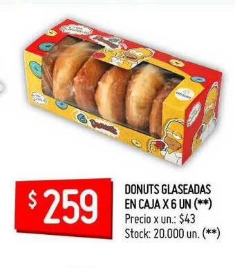 Walmart Donuts Glaseadas En Caja X 6 Un oferta